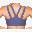 DK Active Accelerate Purple Sports Bra - Exercise Fitness Gym Wear Comfort Training - Gym Gear Australia