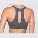 DK Active Directional Sports Racer Back Grey Crop - Fitness Gym Wear Comfort - Gym Gear Australia