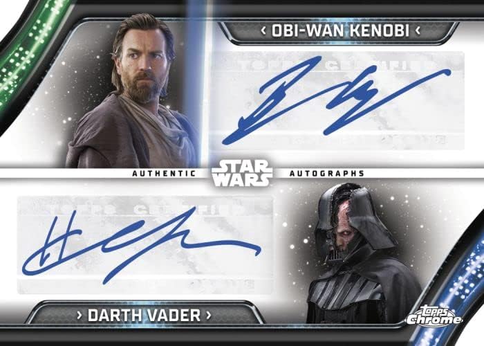 2023 Topps Star Wars Chrome Trading Card Hobby Box 1 Autograph Per Box