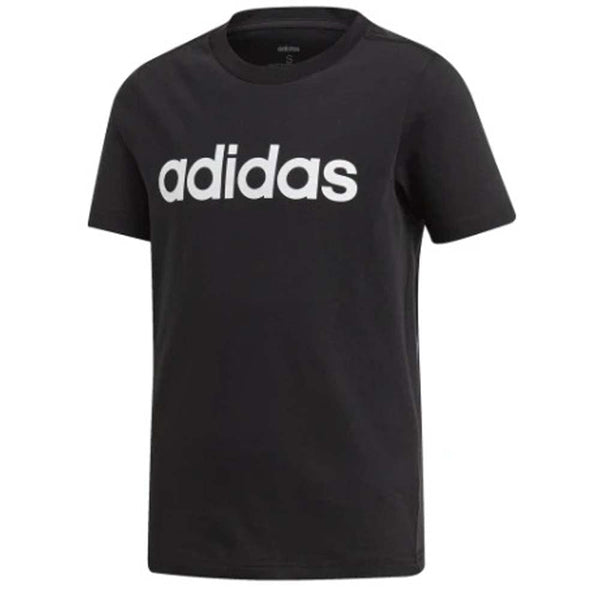 Adidas Boys Logo T Shirt Kids Youth Black Casual Sport - Gym Gear Australia