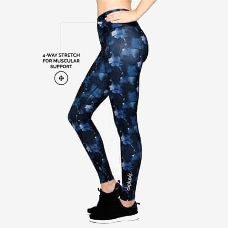 DK Active Static Tight - Halcyon Print Gym Wear Fitness Exercise Training Workout - Gym Gear Australia