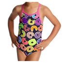 Funkita Dunking Donuts Toddler Girls One Piece Swimwear Beachwear Multicolor - Gym Gear Australia