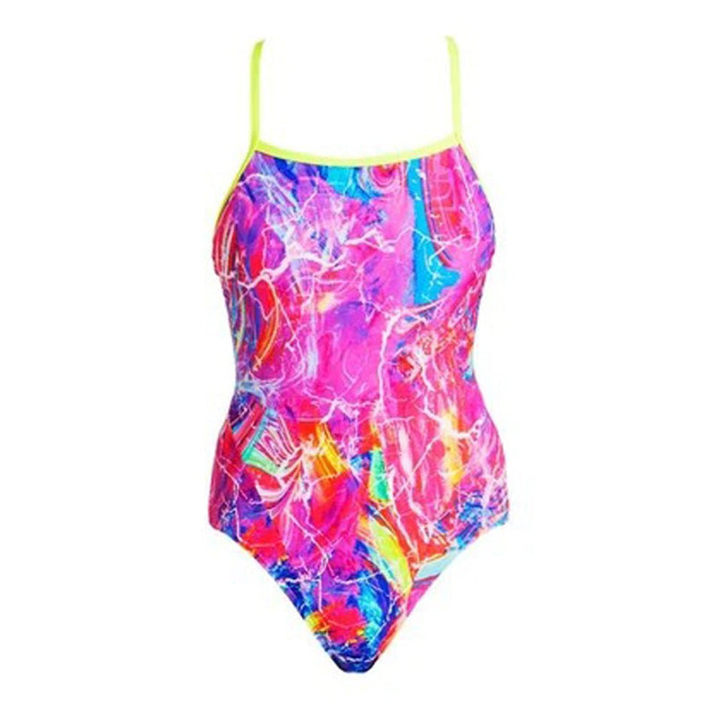 Funkita Kaleidocolour Single Strap Ladies Swimwear -Multicolor Beachwear - Gym Gear Australia