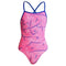 Funkita Rock Salt Single Strapped One Piece Swimwear - Pink Beachwear Swimming - Gym Gear Australia