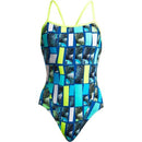 Funkita Tropic Tower Ladies Single Strap One Piece Swimwear Beachwear Multicolor - Gym Gear Australia