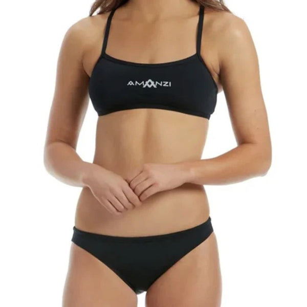 Ladies Black Bikini - Amanzi - swimwear womens swimmers - Gym Gear Australia
