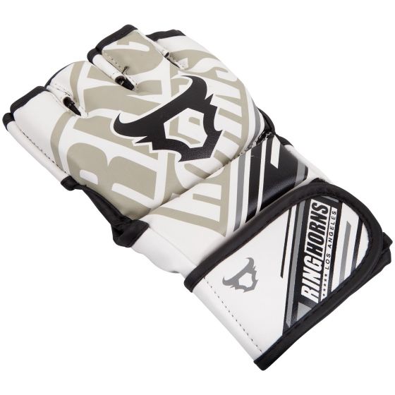 Ringhorns Nitro MMA Gloves - White Muay Thai Kickboxing Training - Gym Gear Australia