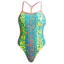 Twisted one Ladies Swimwear, Second Skin - Funkita swimming Racer training beachwear swimsuit beach sun protection