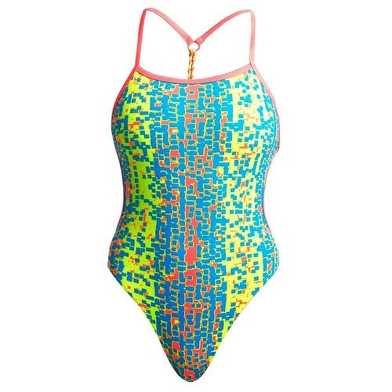 Twisted one Ladies Swimwear, Second Skin - Funkita swimming Racer training beachwear swimsuit beach sun protection