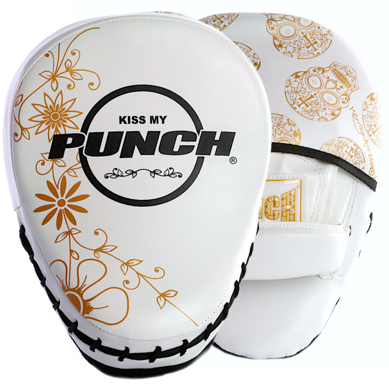 Punch Focus Pads – Skull Art – White